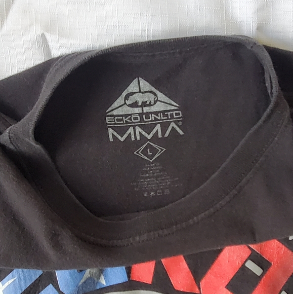 Eckō Unltd MMA Tshirt, Size Large, Black with Multicolor - Picture 9 of 9